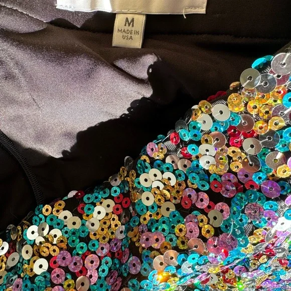 Sequin Mini Skirt, Dress the Population - Picture 2 of 6